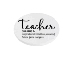 Teacher inspirational individual, creating future game changers KS Creations Coaster Black Font