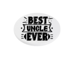 Best Uncle Ever KS Creations Coaster black Font