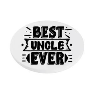 Best Uncle Ever KS Creations Coaster black Font