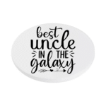 best uncle in the galaxy KS Creations Coaster black Font