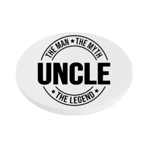 Uncle the man the myth the legend KS Creations Coaster black Font