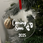 Coming Soon 2025 Flat Christmas KS Creations Bauble white