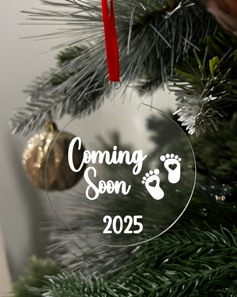 Coming Soon 2025 Flat Christmas KS Creations Bauble white
