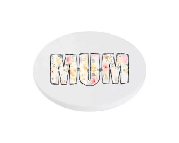 floral Mum Flowers KS Creations Coaster