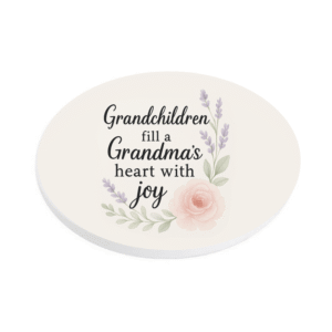 Grandchildren fill a Grandma's Heart with Joy KS Creations Coaster