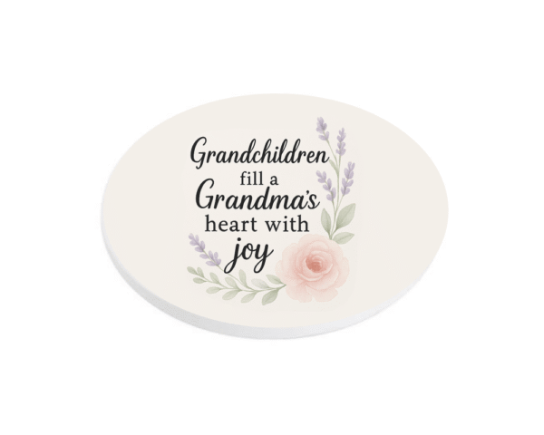 Grandchildren fill a Grandma's Heart with Joy KS Creations Coaster