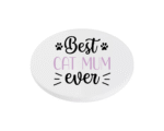 Best Cat Mum Ever KS Creations Coaster Lilac