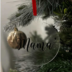 Mama Flat Christmas KS Creations Bauble black