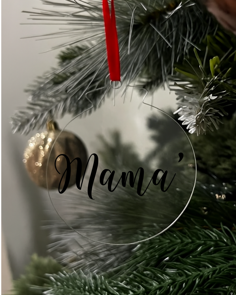 Mama Flat Christmas KS Creations Bauble black