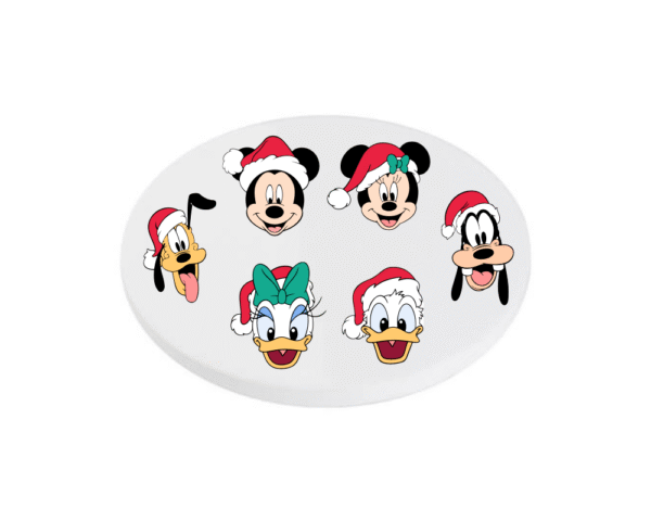 mickey and friends Disney Christmas Characters KS Creations Coaster