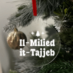 Il Milied it tajjeb Flat Christmas KS Creations Bauble White