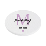 Mummy Est. 2025 KS Creations Coaster Lilac