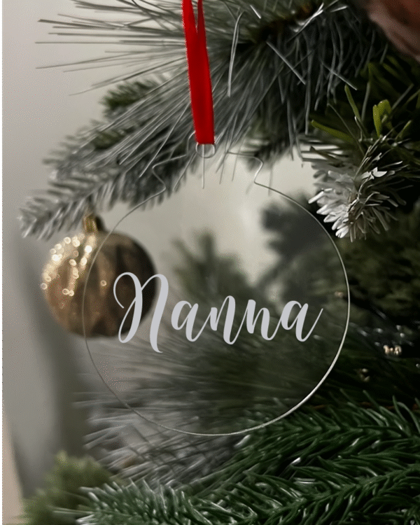 nanna silver Nanna Flat Christmas KS Creations Bauble silver