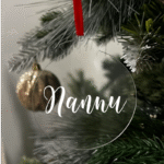 Nannu Flat Christmas KS Creations Bauble White