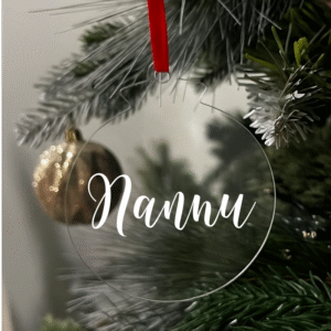 Nannu Flat Christmas KS Creations Bauble White