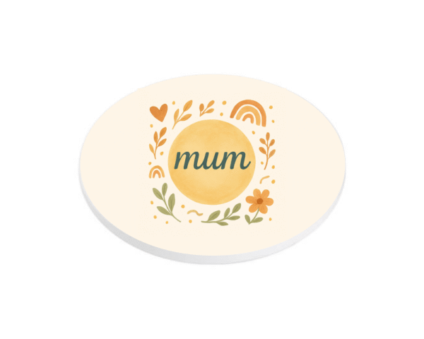 orange Mum KS Creations Coaster