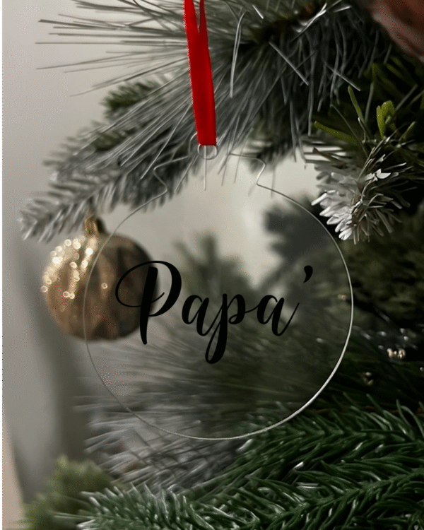 papa black Papa Flat Christmas KS Creations Bauble Black