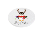 Merry christmas with cute christmas penguin KS Creations coaster