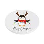 Merry christmas with cute christmas penguin KS Creations coaster