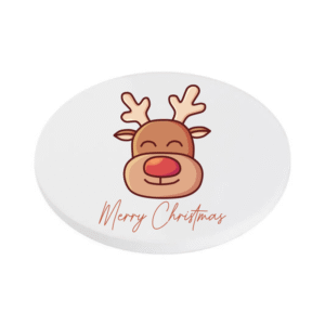 Merry Christmas with cute reindeer KS Creations coaster