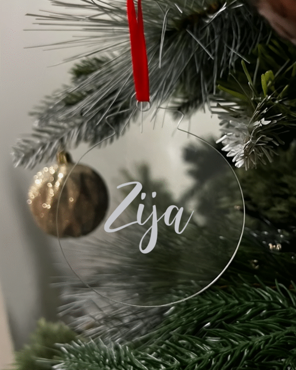 zija silver Zija Flat Christmas KS Creations Bauble silver