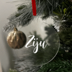 Ziju Flat Christmas KS Creations Bauble white