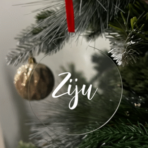Ziju Flat Christmas KS Creations Bauble white