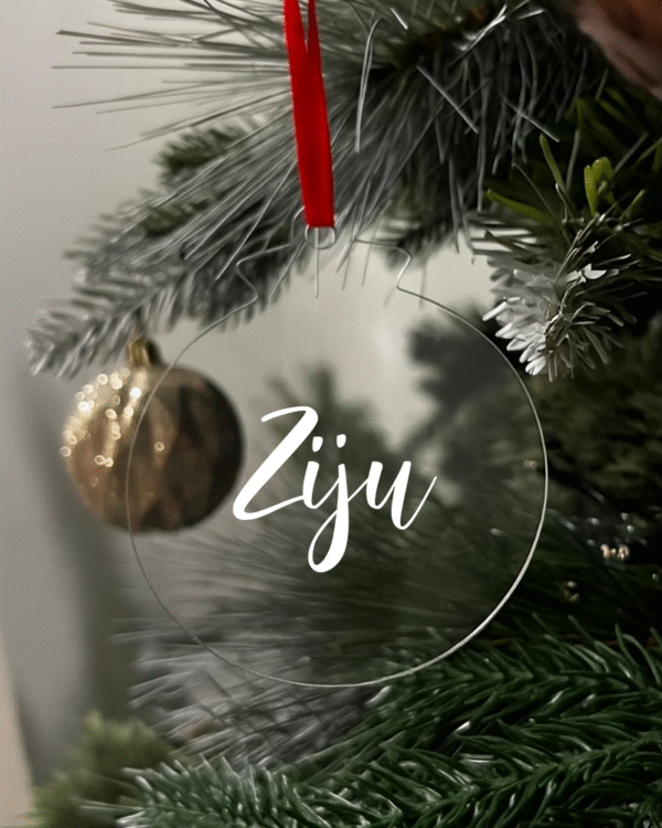 ziju white Ziju Flat Christmas KS Creations Bauble white