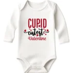 Cupid Cutest Valentine Baby Onesie Long Sleeve