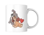 Lady And The Tramp Ceramic White Mug