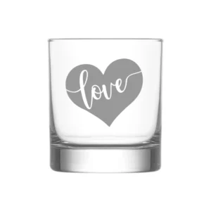 Love Whiskey Glass