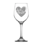 Loved & Blessed Wine Glass