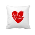 Loved and Blessed Cushion Cover