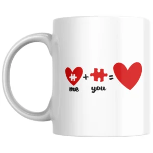 Me And You Puzzle Our Love Story Is My Favourite Ceramic White Mug