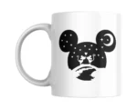 Mickey Ears Love Silhouette Ceramic White Mug