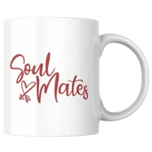 Soul Mates Ceramic White Mug