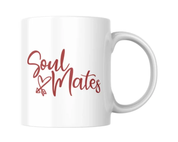 Soul Mates Ceramic White Mug