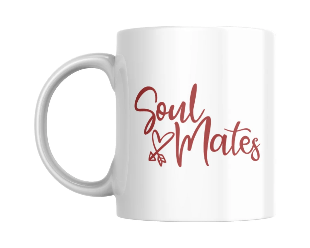 Soul Mates Ceramic White Mug Soul Mates Ceramic White Mug