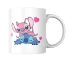 Stitch And Angel Love Mug