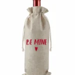 Be Mine Burlap Bottle Gift Bag