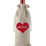 Inħobbok Burlap Bottle Gift Bag