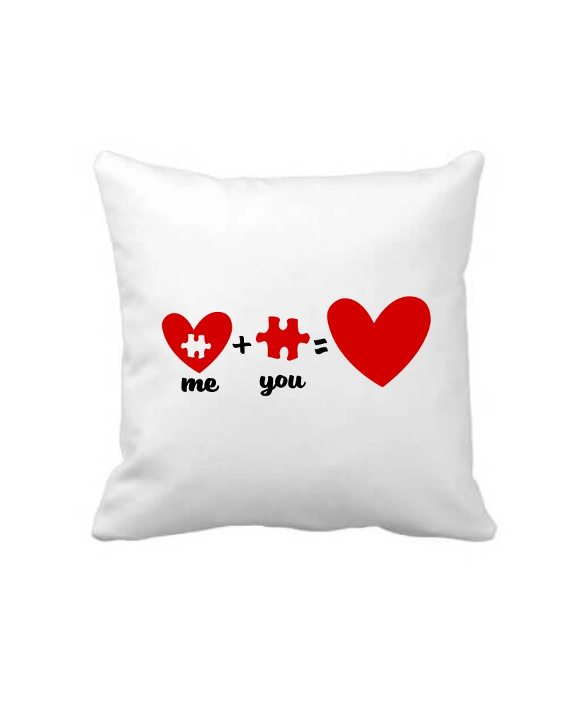 Puzzle Hearts Love Cushion Cover Puzzle Hearts Love Cushion Cover