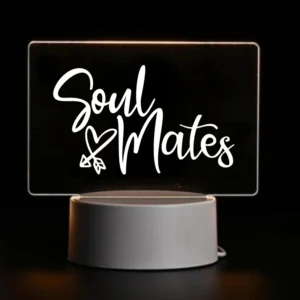 Soul Mates Acrylic LED Lamp