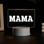 Mama Acrylic LED Lamp