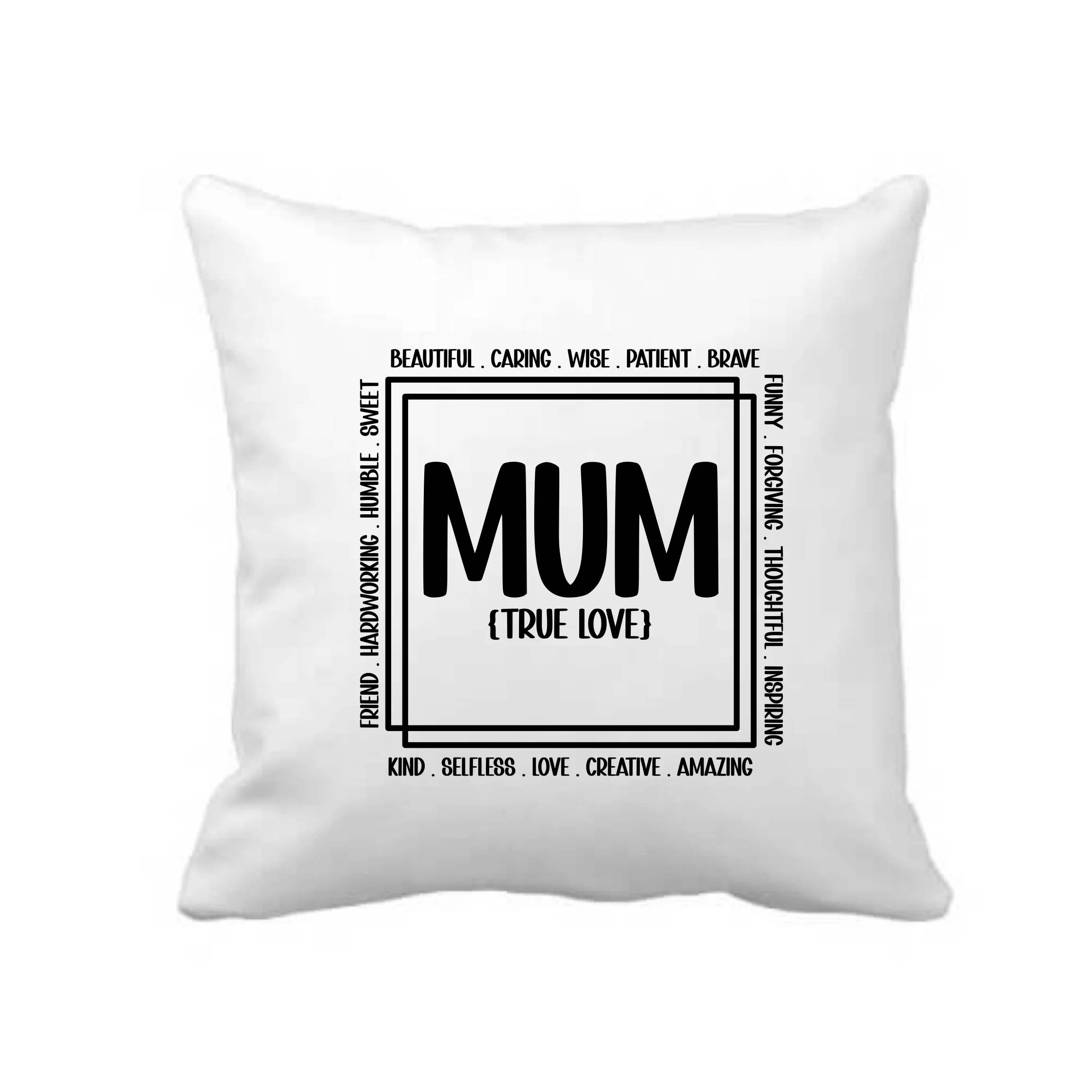 Mum True Love Definition Cushion Cover Black Mum True Love Definition Cushion Cover Black