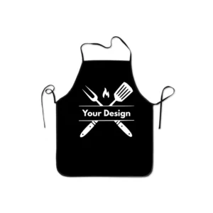 Personalised black apron