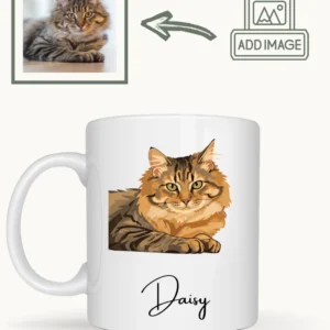 Personalised Pet Mug with pet design and name