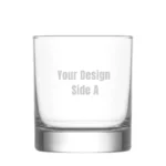 Personalised Whiskey Glass Side A