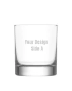 Personalised Whiskey Glass Side A