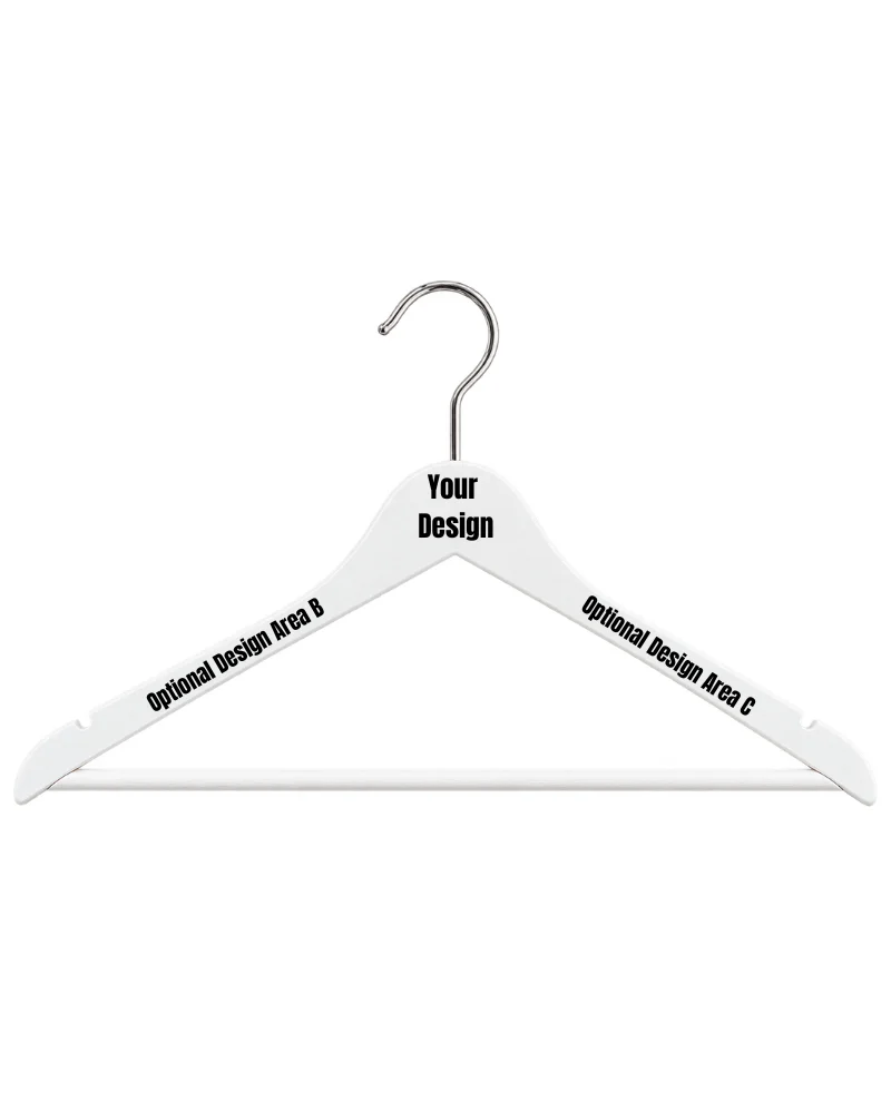 Personalised Wedding Hanger in white wood Personalised Wedding Hanger in white wood